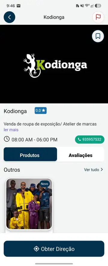 Perfil real de negócio na aplicação Buska